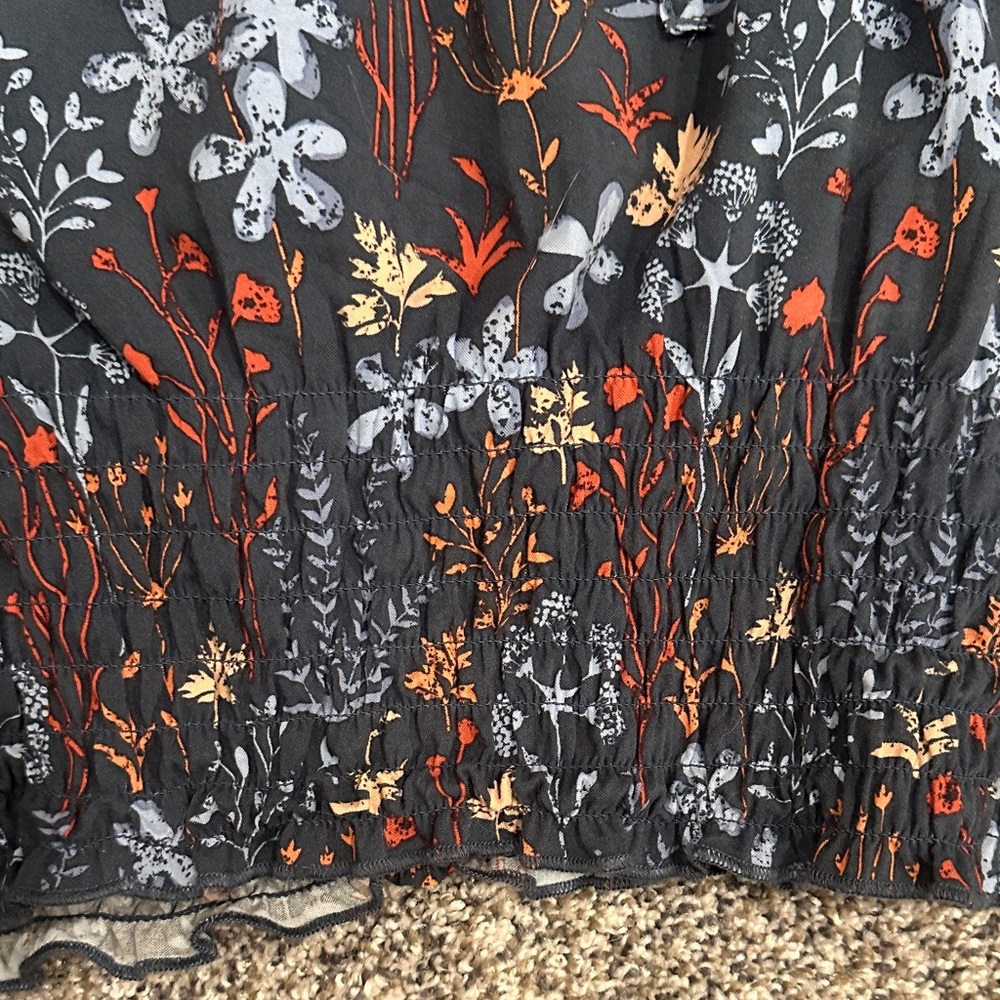 Rock & Roll Cowgirl Blue Puff Sleeve Crop Top - image 4